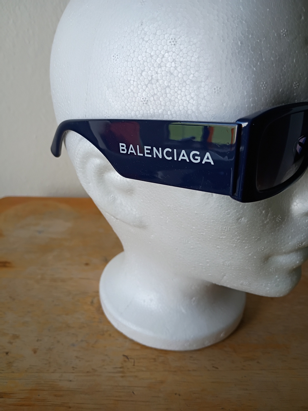 Unisex Balenciaga Navy Logo Sunglasses